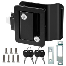 RV Travel Trailer Entry Door Lock, Door with Paddle Deadbolt, RV Handle for Cargo Hauler Horse Trailer Truck