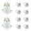 10PCS Powercon Connector 3 Pins 20A 250V Power Speaker Panel Socket Female for LED Screen Stage Lighting,Grey 1