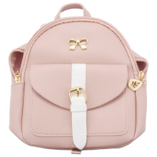 Backpack Small Diagonal Bag Leather Backpack Cute Bow Backpack Ladies Wallet