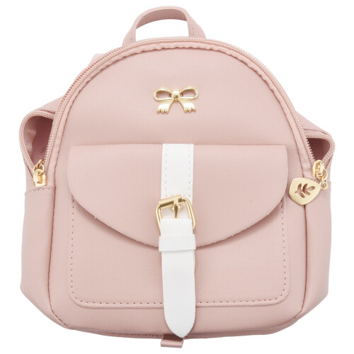 Backpack Small Diagonal Bag Leather Backpack Cute Bow Backpack Ladies Wallet