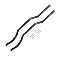 2 Unids / Set Rieles de Chasis de Acero para AXIAL SCX10 90027 SCX10 II 90046 90047 RC Modelo de VehíCulo de CamióN con Orugas