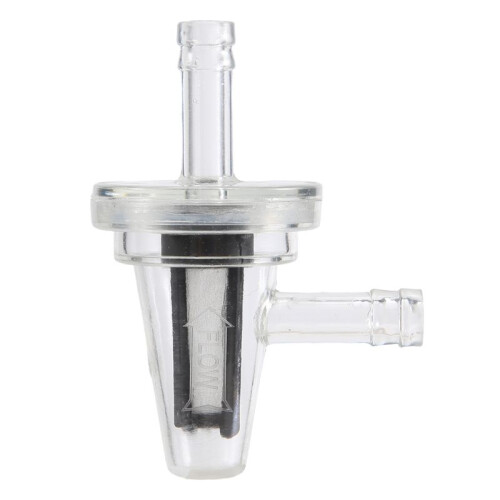 1Pcs Universal Motorcycle Right Angle Inline Fuel Filter 1/4 Inch 6mm Hose Lines for