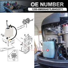 Serbatoio 'Olio Fuoribordo per Mercury Mariner 884525T1 1200-8M0064075 200HP 225HP 250HP 2000-2013