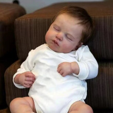 (Girl) LouLou 20 Zoll Reborn Babypuppe Junge Mädchen Ganzkörper Reborn Babypuppe für freundliche Geschenke