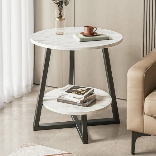 Round 2 Tier Coffee Table Side Table 1