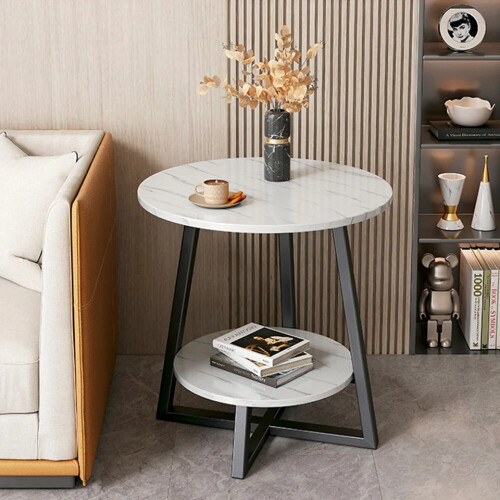 Round 2 Tier Coffee Table Side Table 2