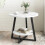 Round 2 Tier Coffee Table Side Table 4