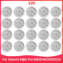 20 St Vakuumfilterpatroner Set för Mijia Pro B402HW B402CN Dammsugartillbehör Ersättningsdelar