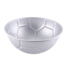 1 PCS 3D Half Runde Kugelfoermige Fussball Kuchenform 8 Zoll Verdickung Aluminiumlegierung Schimmel Geburtstag Backform