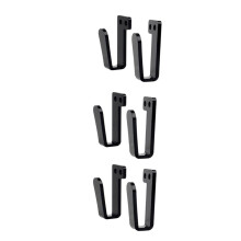 3 Pair Hat Rack Hat Hooks for Wall Hat Holder Hat Display Strong Hat Hanger Bracket Black