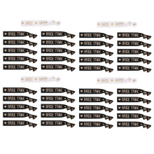 44PCS Team Bachelorette Wristbands Bracelet Hair Ties Bachelorette Party Wedding Bridal Shower Supplies A