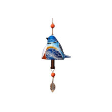 Fågelsångsklocka Trädgårdsdekoration,Hängande Rustik Vindklocka, Hänge Metallrör Bell Door Bell Hänge, Festivalpresent B