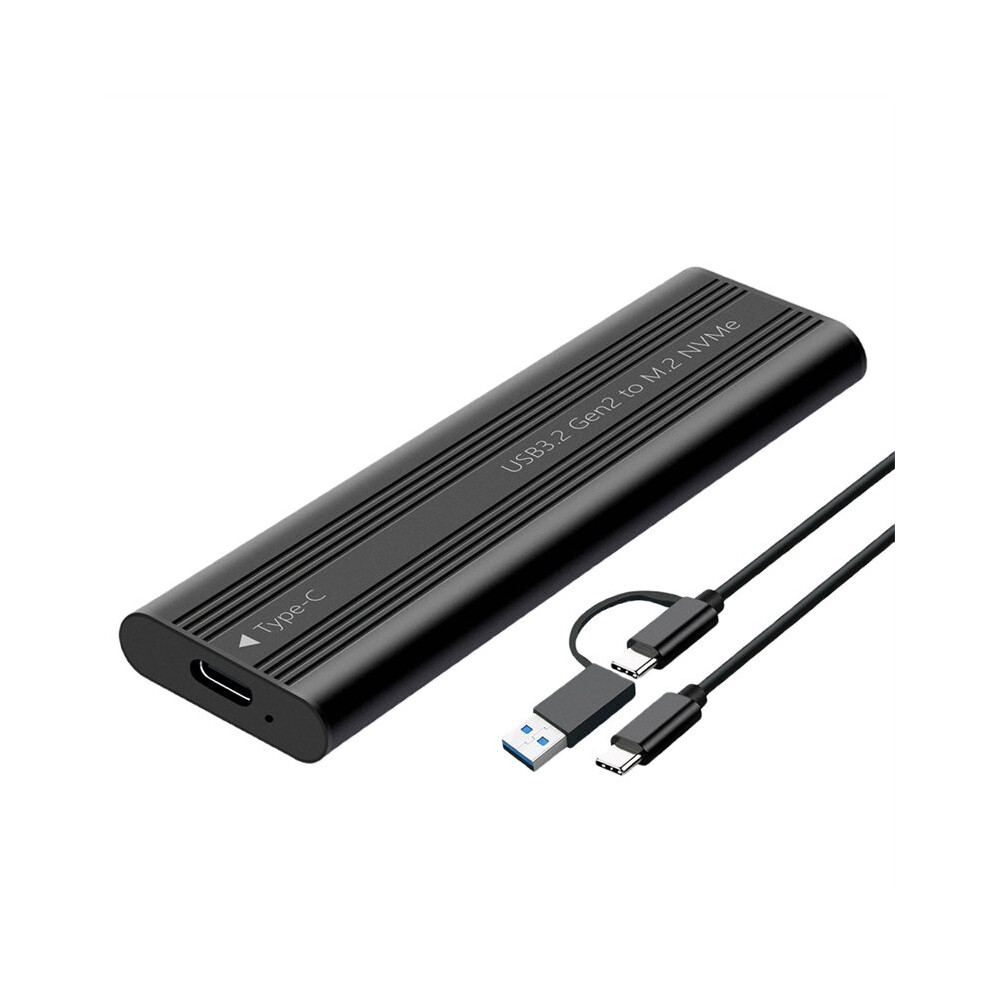 Photos - Drive Case M.2 NVME PCIe SSD Case USB Type C 10Gbps External Enclosure Hard Disk Box for PCI-E M2 SSD Holder