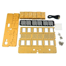 Kit de Reloj Despertador Digital LED, Fuente , Reloj Electrónico de 6 Dígitos, Módulo de Espectro de Música A Granel, Bricolaje con Voz