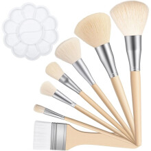 Gilding Brush Set, with Color Palette for Acrylic Painting Professional Blending Brushes for Gouache Watercolor Oil