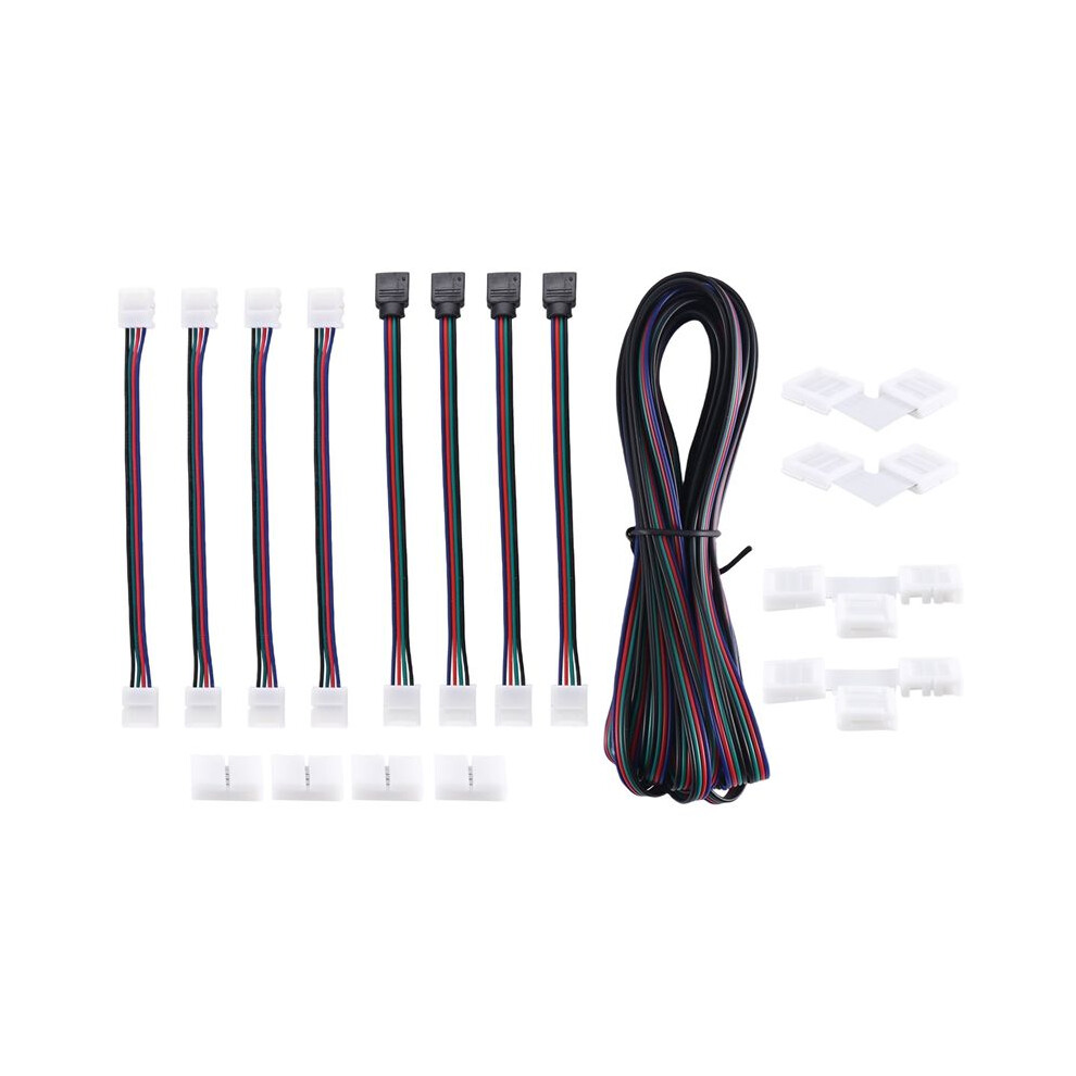 16.4Ft(5M) 4-Pin Rgb Led Strip Extension Cable,Led Strips Connectors Kits For 5050 Flexible Rgb Led Strip Light 4714053099879