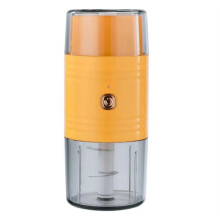 Food Processor Double-Headed Electric Food Chopper for Vegetables, Meat, Fruits and Nuts Dry Wet Separation Orange