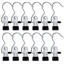 30PCS Legging Organizer for Closet Pants Hangers Space Saving Portable Stainless Steel Single Clips