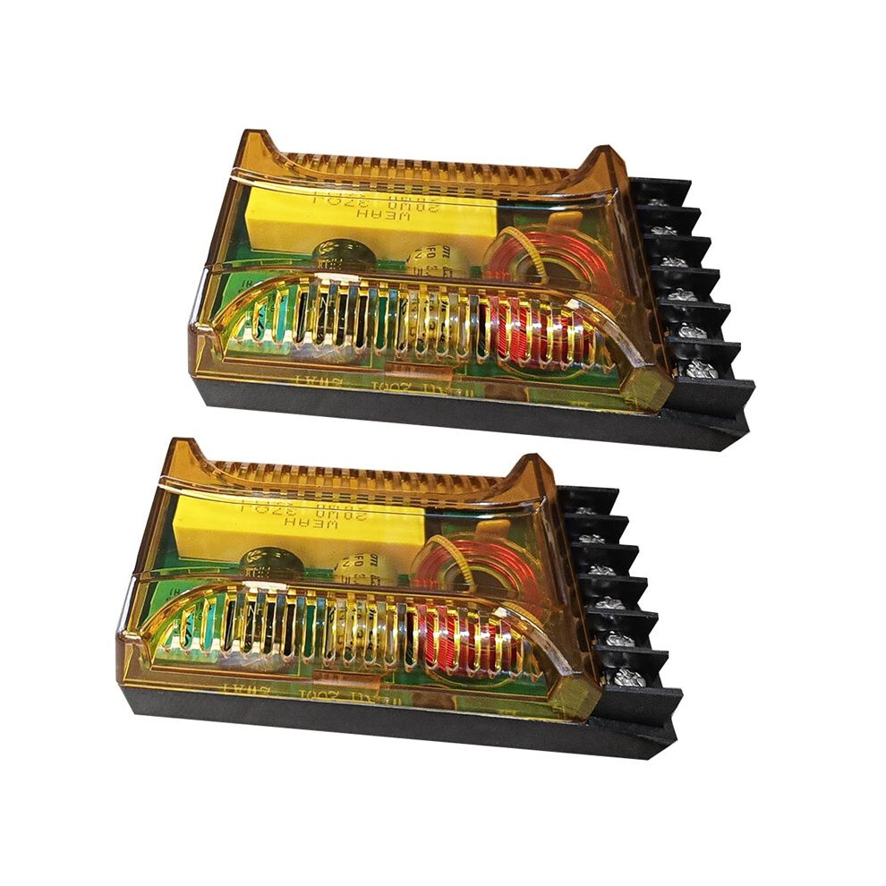 2 Way Crossover For Speaker, Weah-2001 2Pcs Speaker Frequency Divider Speakers 2 Crossover Divider Crossover Filter 4711839427741