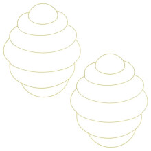 Bee Wire Kransram, Vår- och Sommarverandadekoration, Lämplig för Heminredning och Utomhus