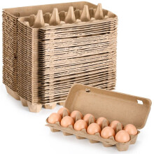 Caixas de Ovos de PapelãO 20 PeçAs Caixas de Ovos de Polpa de Papel em Branco uma DúZia de Caixas de Ovos Recipiente de Bandeja de Ovos Vazia