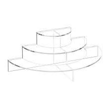 Acryl Display Stand, Clear Acryl Benen Half Moon Server Cupcake Dessert Stand voor Display of Collecties
