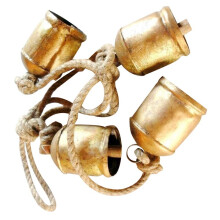 Brass Cow Shabby Chic Rustic Style Simple Metal Hanging Cow Bell Decorations