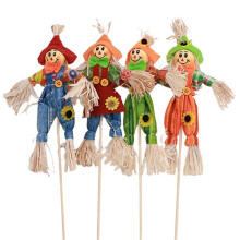 Ornement D'éPouvantail de Jardin D'Automne Mignon D'éPouvantail Debout pour la DéCoration de Barre de Centre Commercial de DéCoration D'Halloween