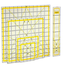 5-Pack Acryl Quiltliniaal, Vierkante Acryl Quiltliniaal Stof Snijliniaal Clear Mark Acrylliniaal