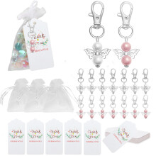 30 StüCke Schutz Engel SchlüSsel AnhäNger Baby Taufe Dusche Hochzeit Souvenir Gast Geschenk Hochzeit Dekoration Party Weihnachts Dekor