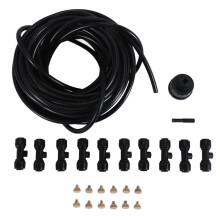 1/4 inch Slip-Lock Misting Nozzles Kit Fog Nozzles for Patio Misting System Outdoor Cooling System Garden Water