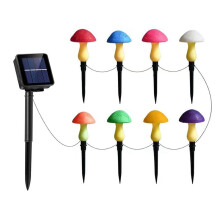 8-Pack Gebarsten Paddenstoelenverlichting voor Tuindecoratie, Zonne-Paddenstoelverlichting Buitendecoratie, Grillige Tuinkunst voor Tuin