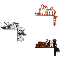 Halloween Door Crest, Horror Door Frame Wall Art Decoration Sculpture, Door Frame Decoration Statue