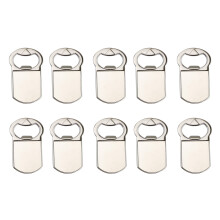 10 Stuks Sublimatie Lege Flesopener Metalen Flesopener Koelkastmagneet (Vierkant)