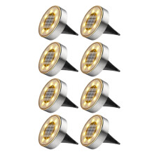 8 Stuks Solar Ground Lights IP68 Solar Lights Outdoor Solar Garden Lights In-Ground Landscape Lights voor Yard Walkway,A