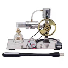 L-FöRmiges Stirlingmotor-Modell mit USB-Anschluss und Nachtlicht, Stirlingmotor-Modell PäDagogisches Spielzeug