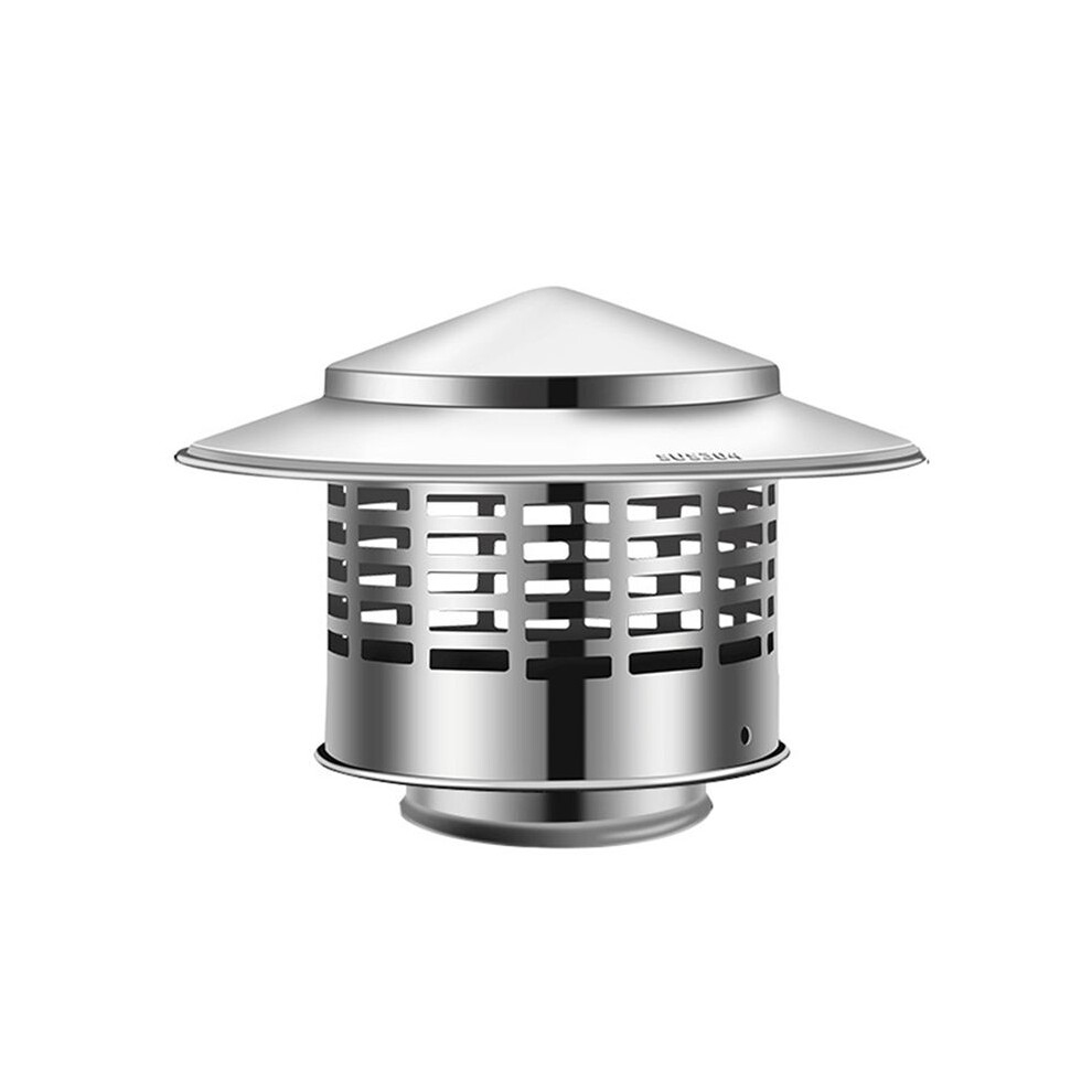 Round Chimney Cap Stainless Steel Tapered Top Chimney Cap With Screen Outside Roof Fireplace Screen Cover A 6032310063653