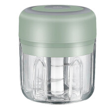 250ML USB Electric Meat Grinder Garlic Chopper Rechargeable Crusher Food Processor Green