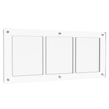 Acrylic Three-Frame Card Holder Magnetic Transparent Card Display Stand 35PT Universal Card Brick for Rare Card Storage