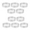 Circular Stainless Steel Tart Ring Tower Pie Cake Mould Baking Tools Perforated Cake Mousse Ring 1