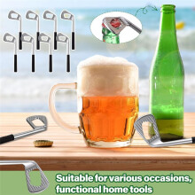 10 Pcs Club Bottle Opener Novelty Beer Gift Decoration Beer Opener for Golfer Lover Beer Enthusiast