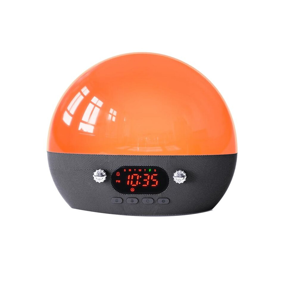Sunrise Alarm Clock Speaker For Bedroom 11 Noise Sound Machine,Sunset Night Wake For Kids White/Light Melitt