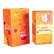 Exploding Gift Box Money Surprise Birthday Prank Box, Money Roll Gift Box For Cash Gift, Chinese Red Envelope C