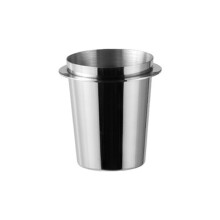 Taza Dosificadora de Café Plateada de 58 mm Taza de Café de Acero Inoxidable Taza de Transporte Recolector de Polvo Universal de Acero Inoxidable