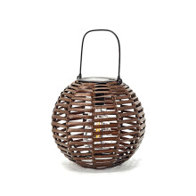 Luce un Sospensione Solare Rattan lampada un Sospensione Solare nel Ferro Intrecciato nel Rattan Giardino lanterna Sospensione Solare lampada un