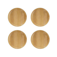 Coasters Set of 4 Wine Glass Topper, 4Inch Wine Glass Charcuterie Topper Bamboo Wine Glass Topper Coasters