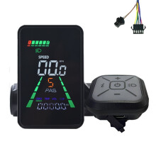 L5 E-Bike LCD-Schermmeter 24V/36V/48V/60V UART Snelheidsmeter Type C Elektrische Scooter LCD-Meter SM5+2PIN