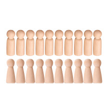 PoupéE en Bois PoupéE Non Finie en Bois Gens Plain Plain Corps PoupéEs Ange pour DIY  Pack Of 20