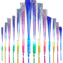 60 PCS Fiber Optic Wands Glow Wands LED Light Flashing Sticks for Kids Birthday Party Wedding Halloween Christmas
