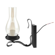 Vintage Rustik VäGglampa i Glas och StäMningsljus Dekorativ Lampa för Sovrum (InnehåLler Inte GlöDlampor)
